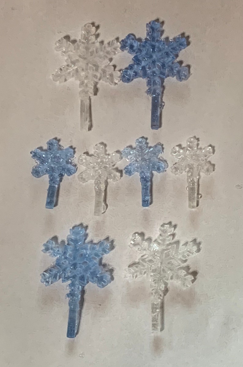 Flocons de neige en céramique pour sapin image 1