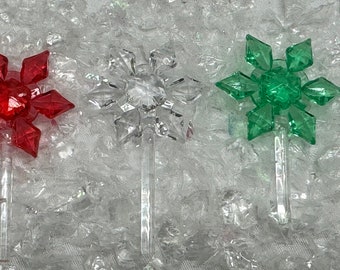 Adorno de cerámica para la punta del árbol, diseño de estrella (paquete de 3)