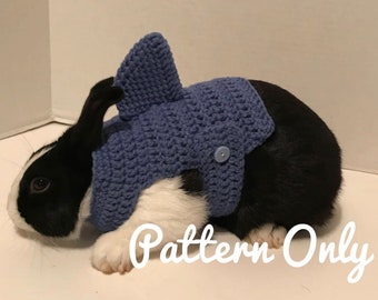 Crochet Pattern Rabbit Shark Costume