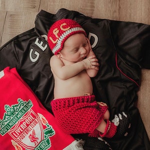 Crochet Pattern Newborn Soccer Outfit Set