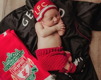 Crochet Pattern Newborn Soccer Outfit Set