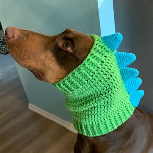 Häkelanleitung Hund Dinosaurier Snood Cowl Bild 1