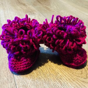 Crochet Pattern Loopy Baby Booties