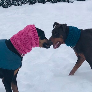 犬用スヌーディー、ペット帽子、犬用マフラーのかぎ針編みパターン