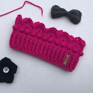 Crown Ear Warmer Crochet Pattern