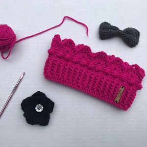 Crown Ear Warmer Crochet Pattern