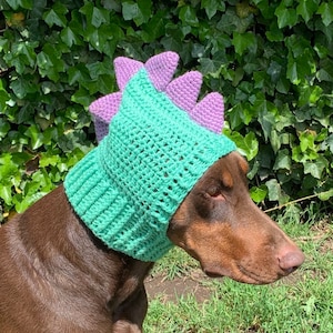 Crochet Pattern Dog Dinosaur Cowl