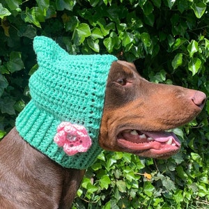 Crochet Pattern Dog Cowl, Dog Snood Pattern