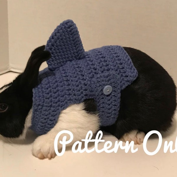 Crochet Pattern Rabbit Shark Costume