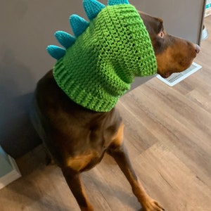 Häkelanleitung Hund Dinosaurier Snood Cowl Bild 8