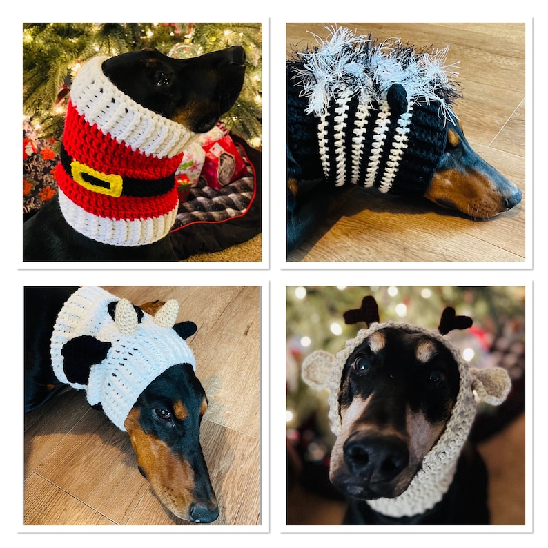16 Crochet Pattern Dog Snood Costumes Collection 16 Crochet Patterns Ebook image 8