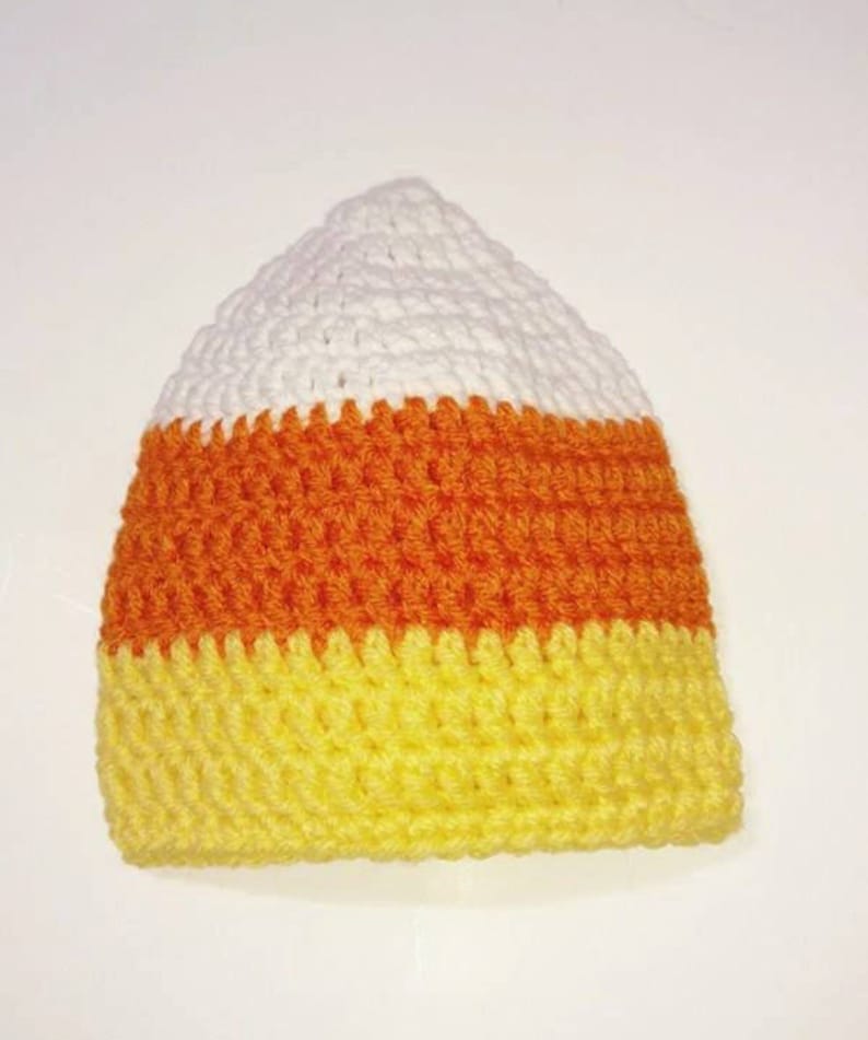 Candy Corn Pattern, Crochet Pattern, Crochet Candy Corn, Crochet Fall Pattern, Baby Candy Corn Hat, Fall Baby Hat, Halloween Pattern image 7