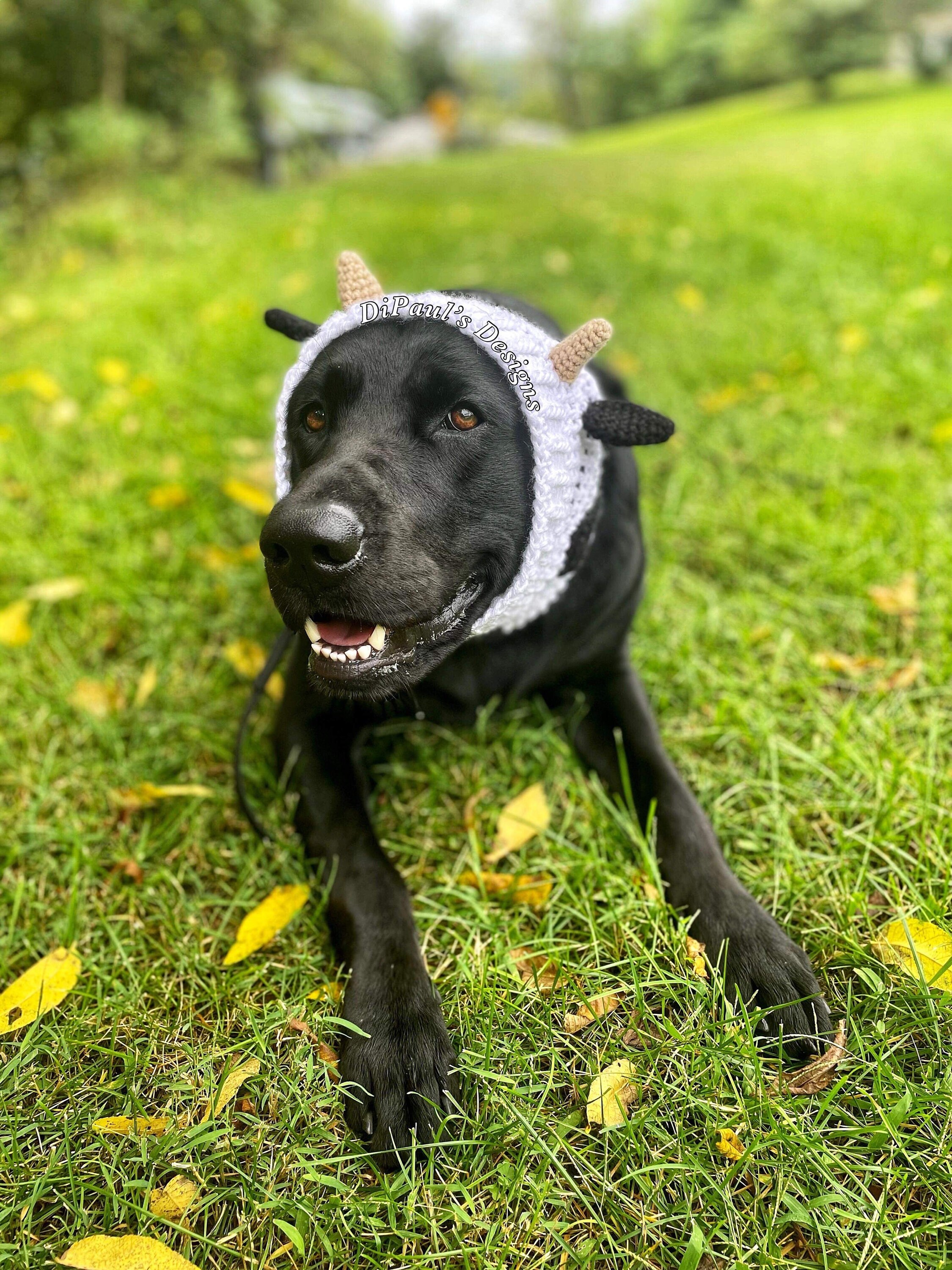 Tour De Cou Chauffant Pour Chien En Forme De Taureau - Costume D'Halloween Et D'Hiver Taille M