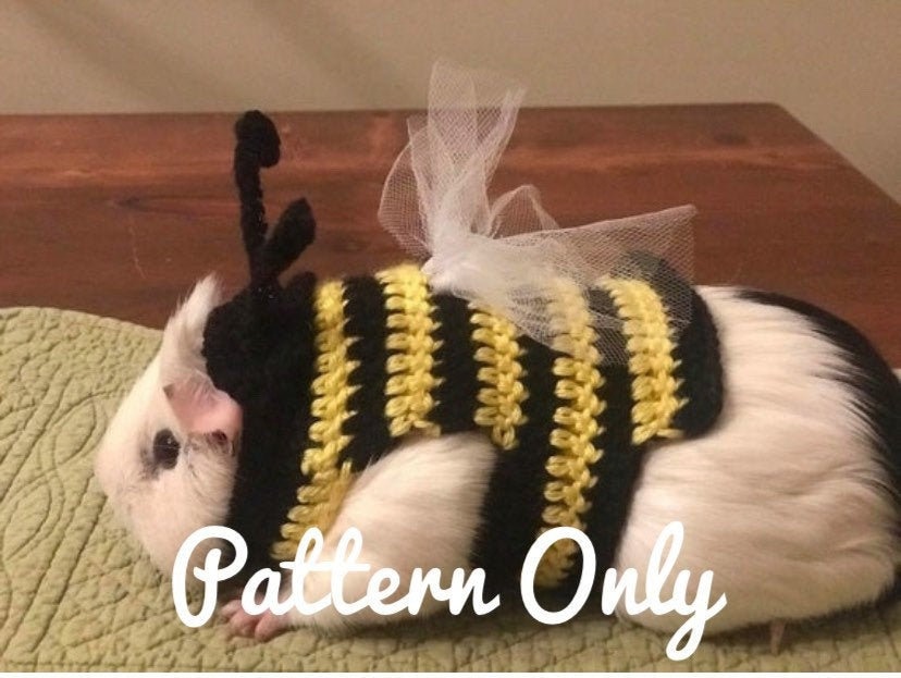 Crochet Pattern Guinea Pig Bumble Bee Costume