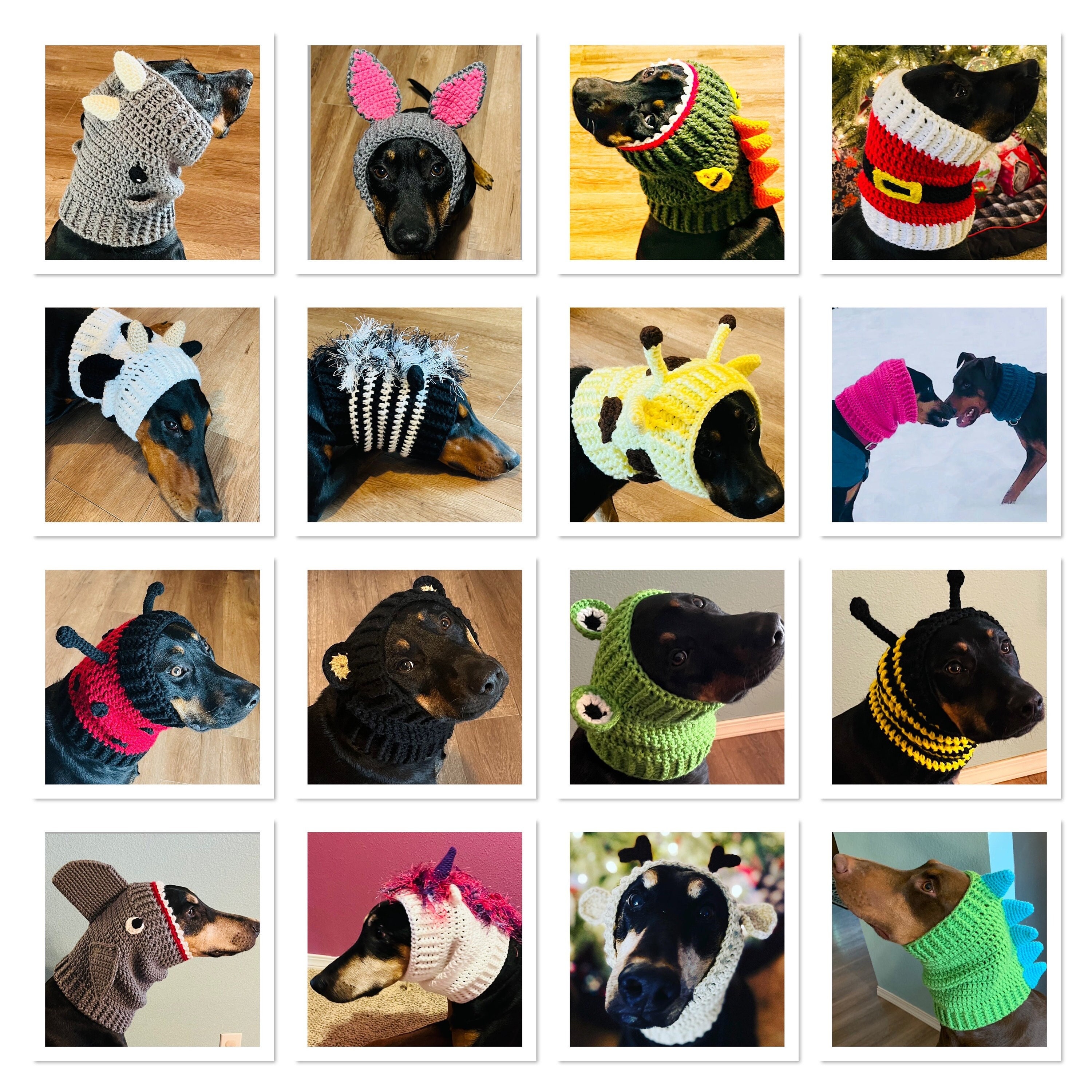 18 Dog Snood Crochet Patterns for Cozy, Cute, and Practical Pet Wear 14 24 Crochet Pattern Dog Snood Costumes Collection- 24