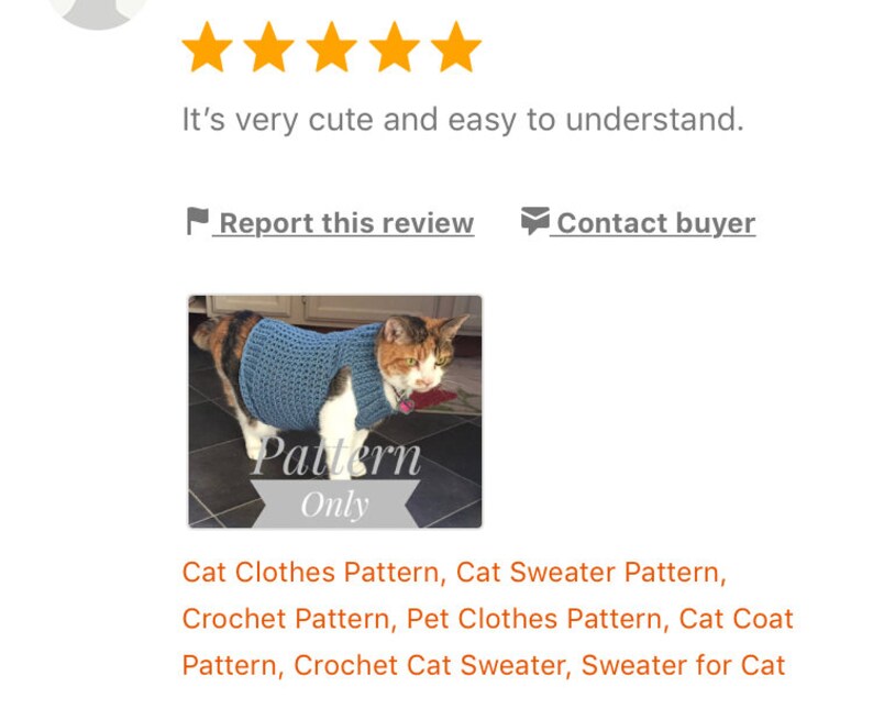 Cat Sweater Crochet Pattern Cat Clothes Pattern Crochet | Etsy