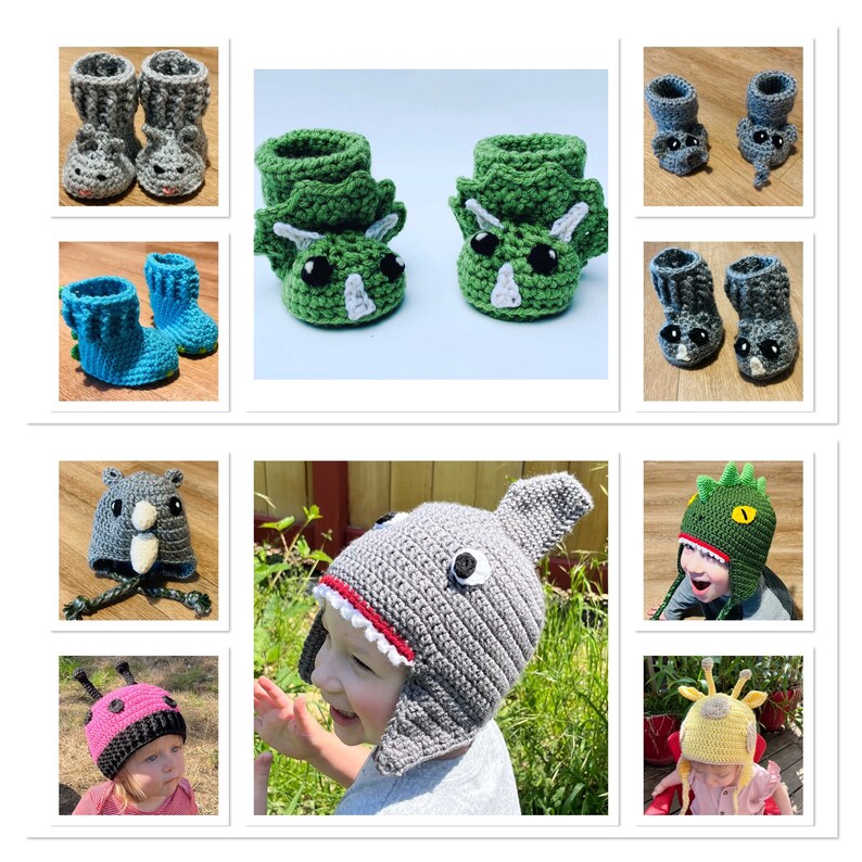 24 Crochet Patterns Animal Hat & Baby Booties Collection 24 Crochet Patterns Ebook image 1