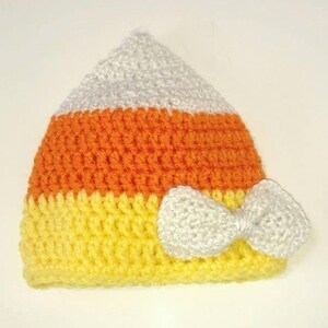 Candy Corn Pattern, Crochet Pattern, Crochet Candy Corn, Crochet Fall Pattern, Baby Candy Corn Hat, Fall Baby Hat, Halloween Pattern image 3