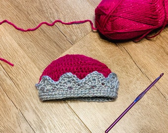 Crown Baby Hat Crochet Pattern