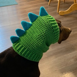 Crochet Pattern Dog Dinosaur Snood Cowl image 5