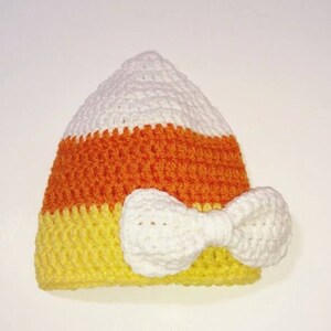 Candy Corn Pattern, Crochet Pattern, Crochet Candy Corn, Crochet Fall Pattern, Baby Candy Corn Hat, Fall Baby Hat, Halloween Pattern image 6