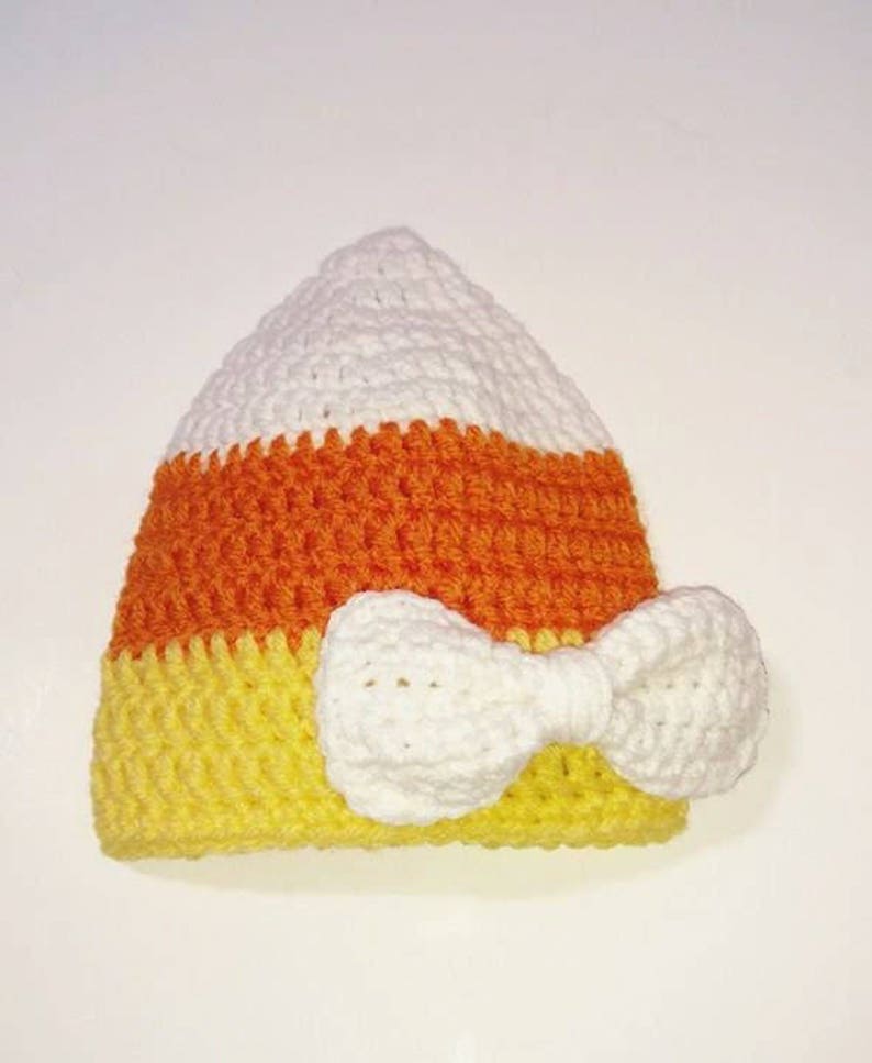 Candy Corn Pattern, Crochet Pattern, Crochet Candy Corn, Crochet Fall Pattern, Baby Candy Corn Hat, Fall Baby Hat, Halloween Pattern image 6