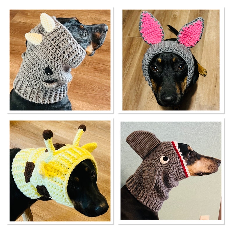 16 Crochet Pattern Dog Snood Costumes Collection 16 Crochet Patterns Ebook image 10