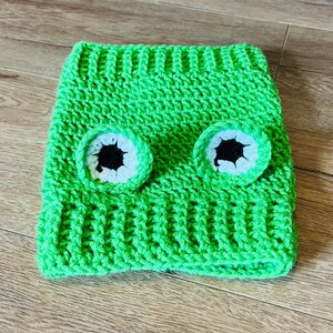 Crochet Pattern Dog Frog Snood Cowl image 5