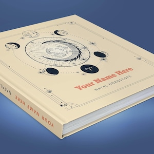 Astrology: Birth chart reading in hardcover book - 100% personalized, custom made natal chart report - Alchemy cover design