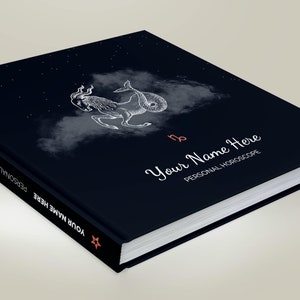 Astrology: Birth chart reading in hardcover book - 100% personalized, custom made natal chart report on 40+ pages - Dark Moon cover design