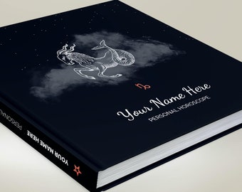 Astrology: Birth chart reading in hardcover book - 100% personalized, custom made natal chart report on 40+ pages - Dark Moon cover design