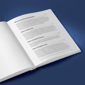 May include: A page from a book about astrology, with the title "Moon as culminating planet" and a section on "Moon in domicile". The text describes the personality traits of people with the Moon in this position.