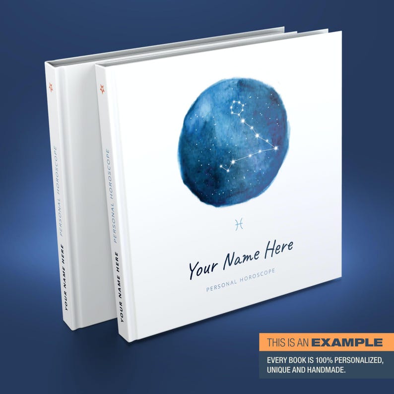 Astrology: Birth chart reading in hardcover book - 100% personalized, custom made natal chart report on 40+ pages - Blue Constellation image 11