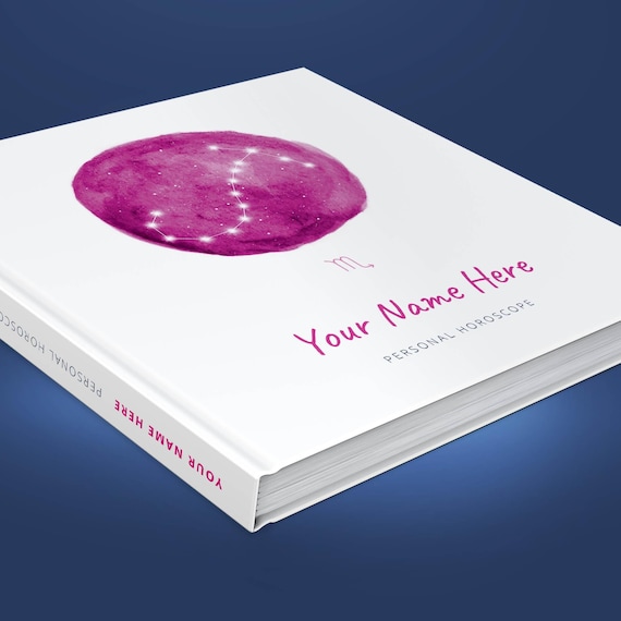 Personalized Astrology Birth Chart Book: Custom Natal Report, Pink Constellation Cover