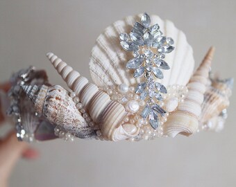 mermaid crown etsy
