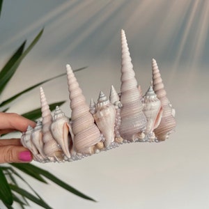 Ivory Creme weiße Perle Muschel Meerjungfrau oder Merman Crown Haarband Haarband Meerjungfrau Beach Festival Dress Up Cos Play