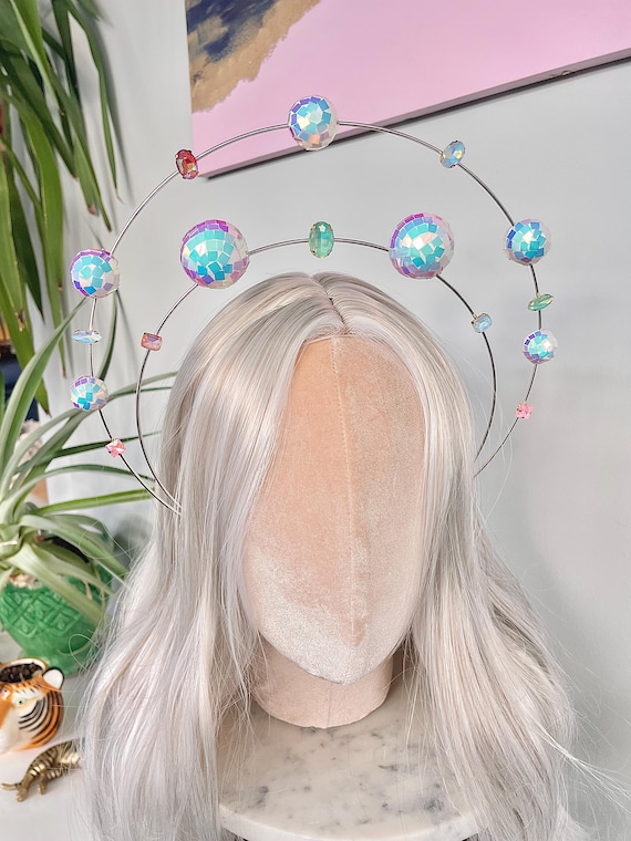Jewel-Studded Hair Band ?✨ Amazon.com: JEAIRTS Light Up Rhinestone Headband Glow Disco  main image 3