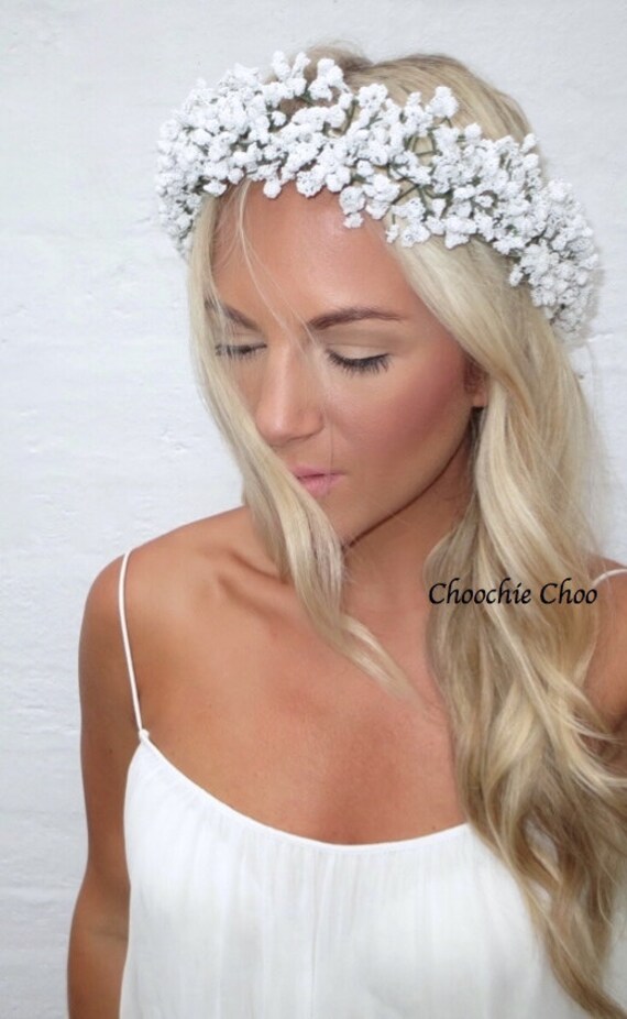 Gypsophila White Spray Flower Crown Baby S Breath Hair Etsy Gypsophila White Spray Flower Crown Baby S Breath Hair Etsy