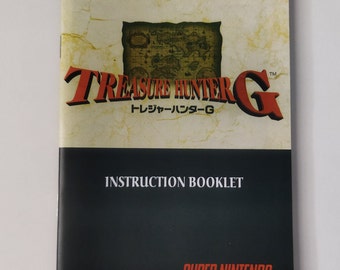 Treasure Hunter G - Super Nintendo - Manual