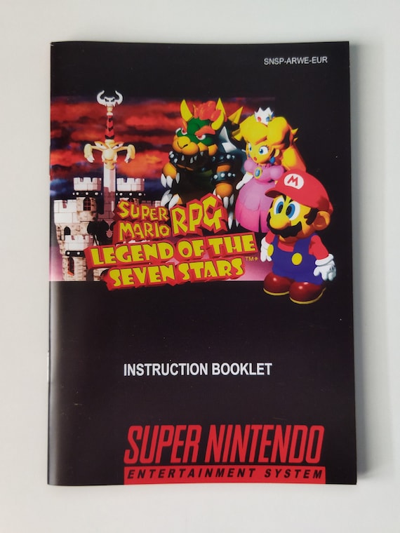 スーパーマリオ　RPG　説明書あり　マリオ　スーパーファミコン スーパーマリオ RPG - スーパーファミコン - 説明書 - Etsy 日本