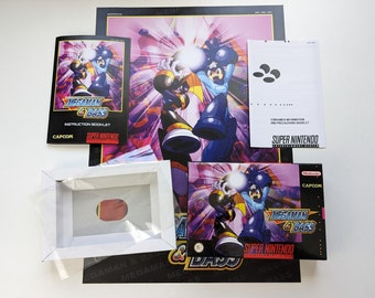 Megaman & Bass - Super Nintendo - Complete Pack Box, Manual, Poster, Inner tray (No Game)