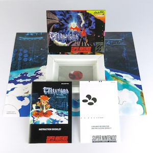 Terranigma - Super Nintendo - Complete Pack Box, Manual, Poster, Inner tray (No Game)