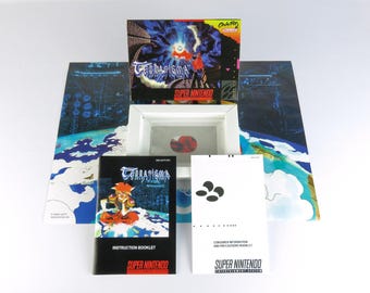 Terranigma - Super Nintendo - Complete Pack Box, Manual, Poster, Inner tray (No Game)