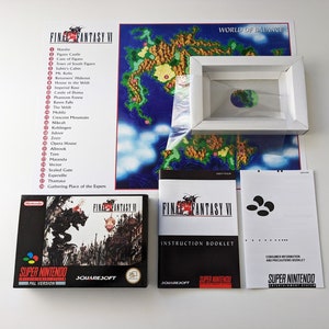 Final Fantasy VI - Super Nintendo - Complete verpakking, handleiding, poster, binnenlade (geen spel)