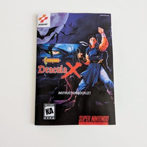 Castlevania Dracula X - Super Nintendo USA - Manual