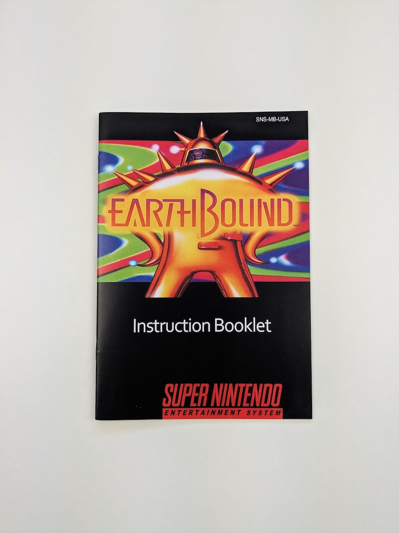 Earthbound - Super Nintendo - USA - Complete Pack Box, Manual, Poster ...