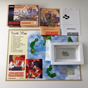 Trésor des Rudras - Super Nintendo - Pack complet, manuel, poster, plateau intérieur (sans jeu)
