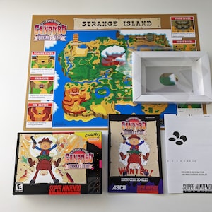 Ganpuru Gunman's Proof - Super Nintendo - Complete verpakking, handleiding, poster, binnenbak (geen spel)