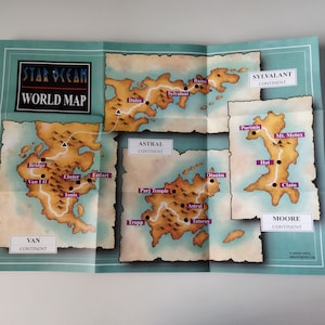 Star Ocean - Super Nintendo - Poster/Map (FOLDED)