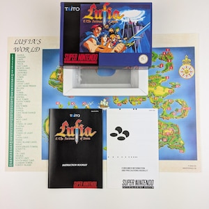 Lufia & The Fortress of Doom - Super Nintendo - PAL - Complete verpakking, handleiding, poster, binnenbak (zonder spel)